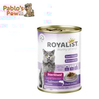 روياليست طعام رطب للقطط المعقمة، قطع السلمون في ال...