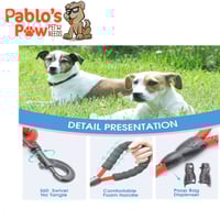 ليش قوي بمقبض مبطن مريح وخيوط عاكسة للغاية (أحمر)...