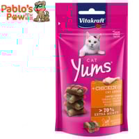 فيتاكرافت مكافآت كات يمز للقطط دجاج وعشب القطط 40ج...