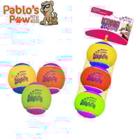 كرة كونج مجموعة هابي بيرثداي للكلاب وسط 3 حبات مشك...