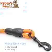 ليش قوي بمقبض مبطن مريح وخيوط عاكسة للغاية (أحمر)...