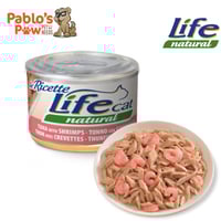 لايف كات اكل قطط رطب تونة وجمبري 150جم L7