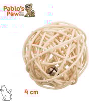 تريكسي كرة قش مع جرس 4سم