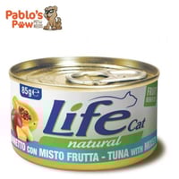 لايف كات اكل رطب للقطط البالغة معلبات تونة مع فواك...