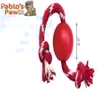 كونج - طابة 6.5سم مع حبل - صغير للكلاب وزن 16كيلو