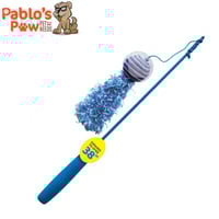 صنارة كونج لعبة للقطط لون ازرق وزهر Kong Fishing P...