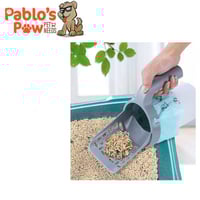 مغرفة فضلات القطط مع مجرفة قابلة للفصل وحاوية للفض...