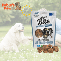 بريت لتس بايت مكافآت للكلاب مربعات الضأن مع الدجاج...