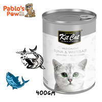 كيت كات معلبات للقطط تونا وصغار السمك 400جم E57