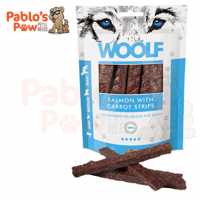 وولف مكافآت سلمون مع الجزر - شرائح للكلاب 100جم W1...