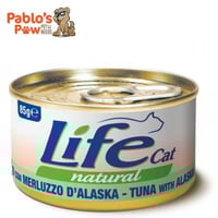 لايف كات اكل رطب للقطط البالغة معلبات تونة مع سمك...