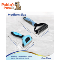 أداة إزالة الشعر السحرية مشط إزالة الشربكة و مشط ل...