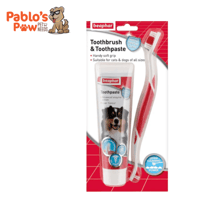 بيفار معجون أسنان كومبي باك مع فرشاة أسنان للكلاب...