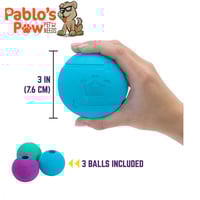 كور تشو كينج 3حبات - 7.6سم Chew King Fetch Balls P...