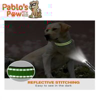 طوق تاجلوري لون أخضر نيون عاكس مع مشبك قفل أمان مق...