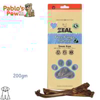 زييل مكافآت طبيعية للكلاب قطع أضلع بقر مجففة ٢٠٠جم