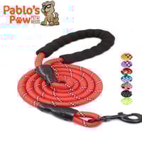 ليش قوي بمقبض مبطن مريح وخيوط عاكسة للغاية (أحمر)...