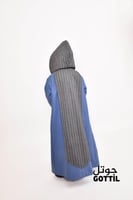 فروة اطفال أزرق بوشاح