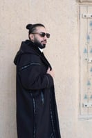 فروه رجاليه جوخ اسود جلد