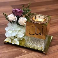 مبخرة اكرلك مع الورد الصناعي