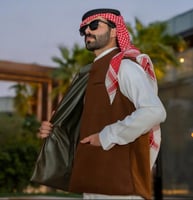 سديري جلد بني لونين