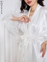 روب عروس ريش كم