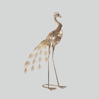 مجسم طاؤوس معدن ذهبي