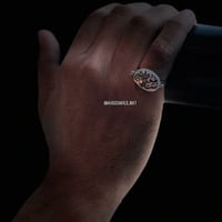 خواتم رجالي - زركون فضه عيار 925 للرجال - الون صدف...