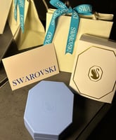 سلسال وحلق فص ازرق SW