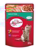 ظرف طعام للقطط الصغير 80 جرام My Love