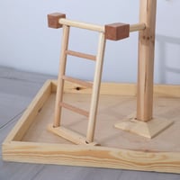 حامل خشبي سلم للطيور