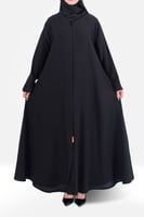 عباية كلوش سادة من الكريب الفاخر