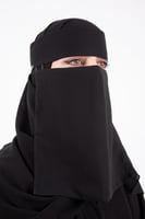 نقاب بخطين مطاط وسط