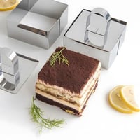 قالب حلقة كيك موس مربع الشكل من الستانلس ستيل من ق...