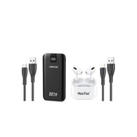 بكج فون زون (باور بانك 10000 + ايربودز + كيبل ايفو...