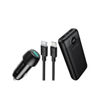 عرض راف باور ( بطارية 20الف + شاحن سيارة + كيبل اي...