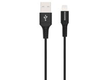 كيبل ايفون ربل المعتمد من أبل بطول1 متر لون أسود