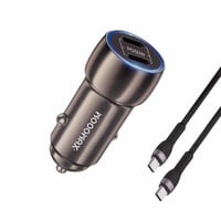 شاحن سيارة منفذين PD شحن سريع 50W موج ماكس