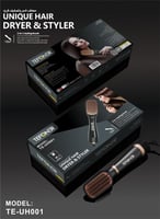 فرشاة تصفيف الشعر 2 في 1 من توفينر: متعددة الاستخد...