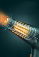 مجفف شعر عالي القوة TEFONER TE-H013 – تجفيف سريع،...