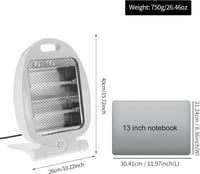 دفاية كهربائية مزدوجة بشبكة حماية