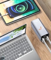 موج ماكس باور بك بقوة 20000 مللي امبير 65 واط مزود...