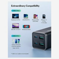 منصة شحن راف باور 4 مخارج بقوه 65 واط