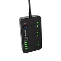 توصيلة كهرباء 3 مقابس و6 منافذ UDB من هوتو