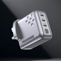 شاحن جداري 65 واط 3 منافذ تاب سي موج ماكس