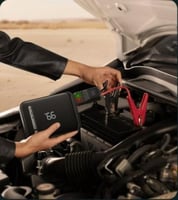 منفاخ هواء بيسوس مع بطارية باوربانك 2 في 1