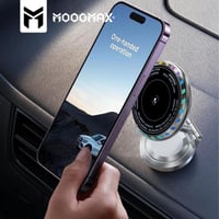 شاحن مغناطيسي لاسلكي للسيارة مع اضاءة LED