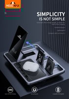 موج ماكس منصة شحن لاسلكي 4 في 1 من موج ماكس