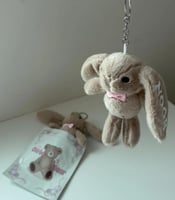 ميداليه ارنوب بالاسم اللون رمادي