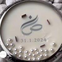 شمعة بقالب نحاس شمعة المناسبات شمعة استقبال بالاسم...